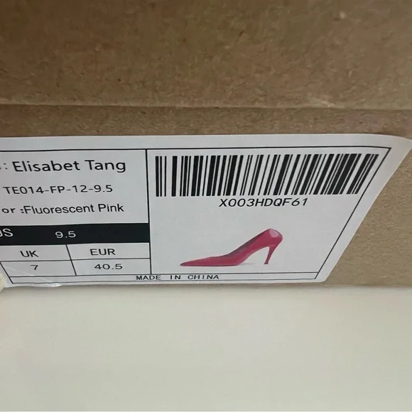 💘Elisabet Tang Pink Heels size 9.5💘 - Picture 6 of 10